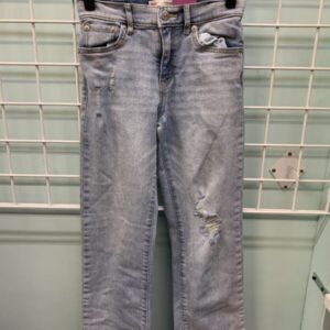 Size 10 - Blue Distressed Wide Leg Levi Jean