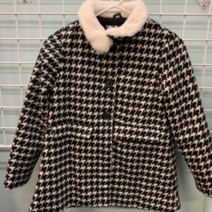 Size 10/12 - Black/White Houndstooth Jacket