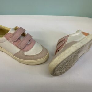 Shoes - Size 11 Toddler, White/Pink/Orange Velcro