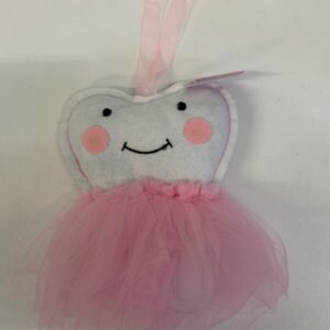 Gear: White/Pink Tooth Pillow