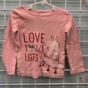 Size 2T - Pink Love You Lots Shirt