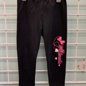 Size 4T - Black/Pink Minnie Legging