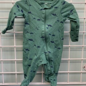 Size 03 Month - Green Dinosaur Sleeper