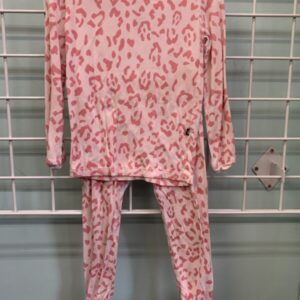 Size 3T - Pink Cheetah Kyte Baby Bamboo PJ Set