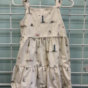 Size 3T - Cream Seashore Organic Dress