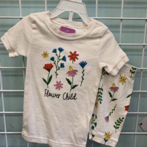Size 3T - Cream Floral PJ Set