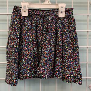 Size 7/8 - Black/Rainbow Skirt