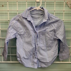 Size 6/7 - Blue/White Zara Girl Shirt Set