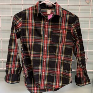 Size 10 - Black/Red Plaid Crewcuts Shirt
