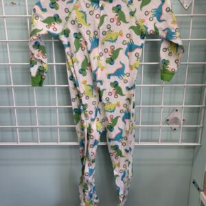 Size 4T - White Dinosaur Bike Sleeper