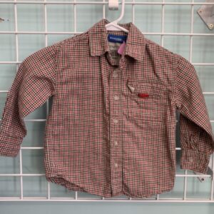 Size 4 - Brown/Red Plaid Shirt