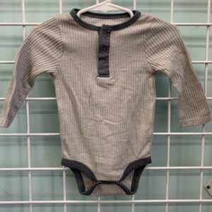 Size 06/09 Month - Grey Onesie