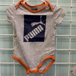 Size 06/09 Month - Grey Puma Onesie