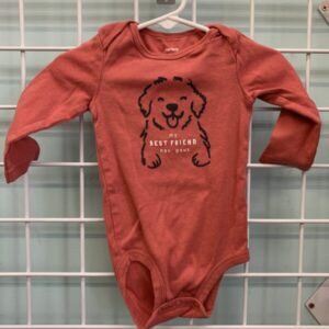Size 09 Month - Red Dog Onesie