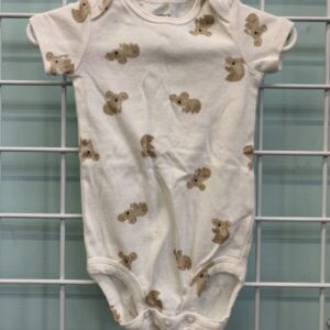 Size 09 Month - White/Brown Koala Onesie
