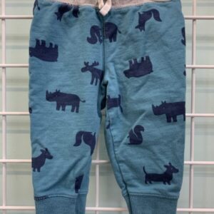 Size 09 Month - Blue/Grey Animal Pant