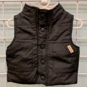 Size 12 Month - Black Bearpaw Vest