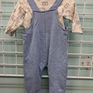 Size 12 Month - Blue/Cream Elephant Set