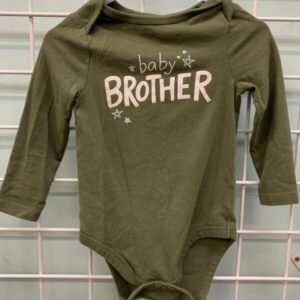 Size 18 Month - Green Baby Brother Onesie