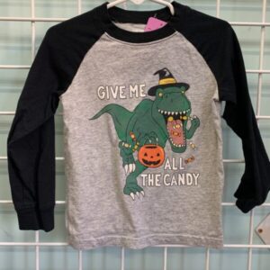 Size 3T - Black/Grey Halloween Shirt