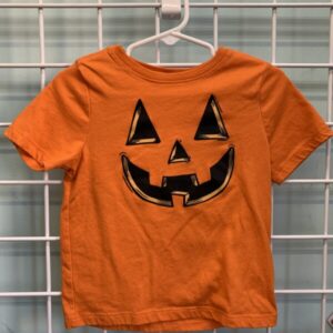 Size 3T - Orange Pumpkin Halloween Shirt
