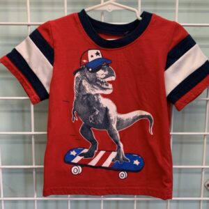 Size 3T - Red Dinosaur Shirt