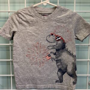 Size 3T - Grey Dinosaur Shirt