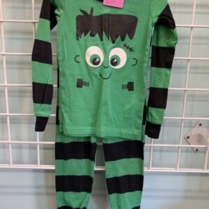 Size 3T - Green Frankenstein PJ Set