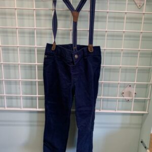 Size 3T - Blue Suspender Pant
