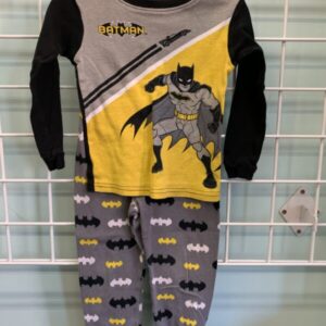 Size 4T - Black/Grey Batman PJ Set