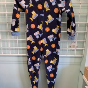 Size 5T - Blue Sleep Zone Construction Sleeper