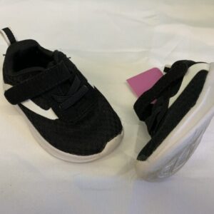 Shoes - Size 04 Infant, Black/White Tennis Shoe