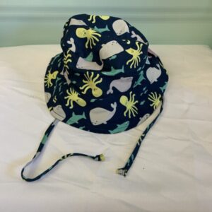 Hat - Toddler 2/5 Year, Blue Sea Creature Bumpkins Pool