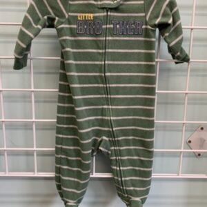 Size 06 Month - Green Little Brother Fleece Sleeper