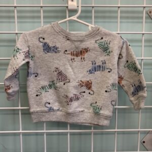 Size 06 Month - Grey Cat Sweatshirt