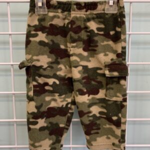 Size 06/09 Month - Green Camouflage Fleece Pant