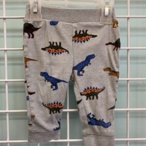 Size 06/09 Month - Grey Dinosaur Pant