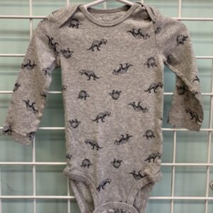 Size 18 Month - Grey Dinosaur Onesie