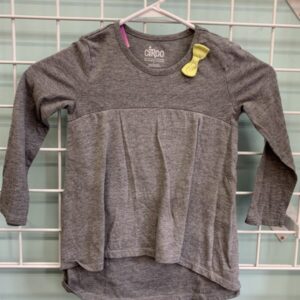 Size 5T - Grey Bow Shirt