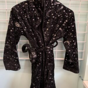 Size 8/10 - Black/Silver Space Robe
