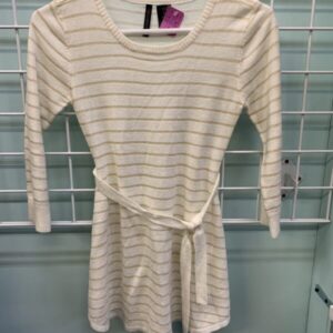 Size 10 - Cream/Gold Sweater Dress