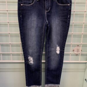 Size 10 - Blue Studded Cuff Jean