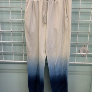 Size 9 - White/Blue Dip Dye Pant