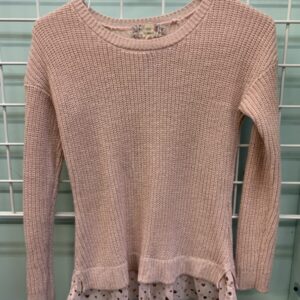 Size 7/8 - Pink/Gold Sweater