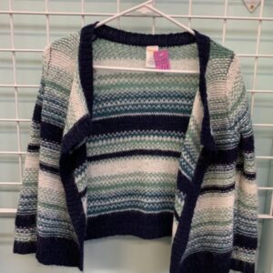 Size 7/8 - Blue/White/Green Gymboree Sweater