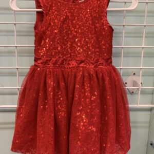 Size 4T - Red Sequin Dress