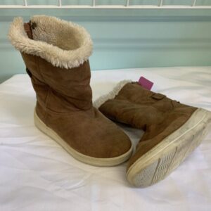 Boots - Size 01 Youth, Brown Slipper Boot