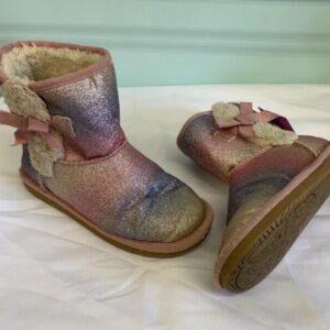 Boots - Size 02 Youth, Pink Ombre Slipper Boot