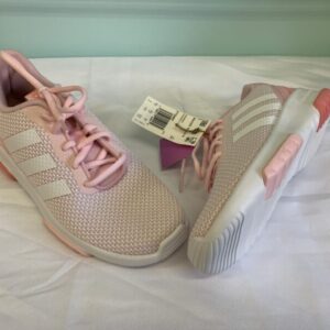 Shoes - Size 04 Youth, Pink/White Adidas Cloudfoam (New)
