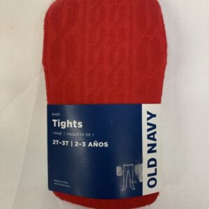 Tights: Toddler, Size 2/3 Year - Red (New)